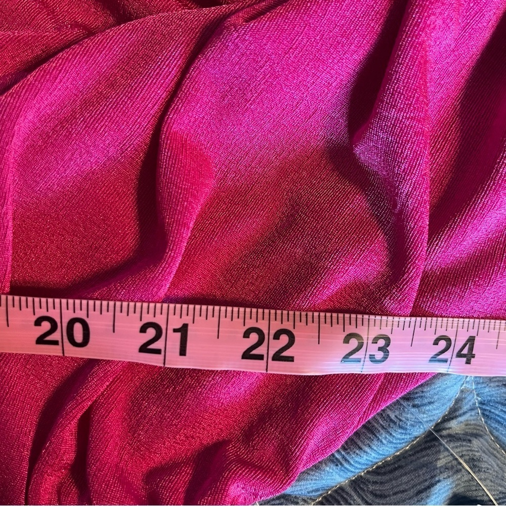 NWT Blue Sol fuchsia Pink Jersey Tunic 1X New Boho Festival Sexy - Picture 8 of 8